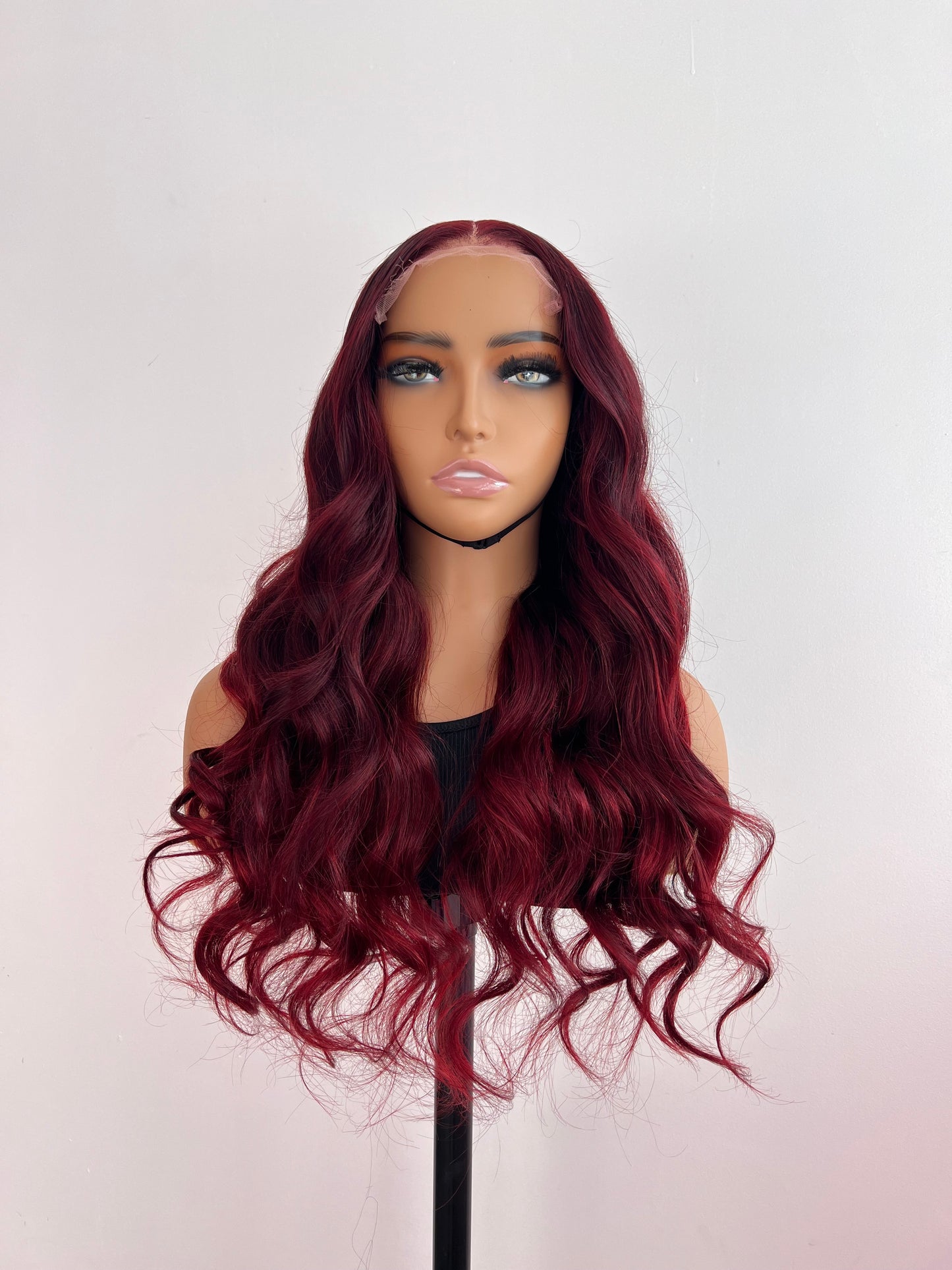 
                  
                    "Kala" READY TO WEAR - 22” 5x5 Long Burgundy HD Lace Closure Human Hair Wig
                  
                