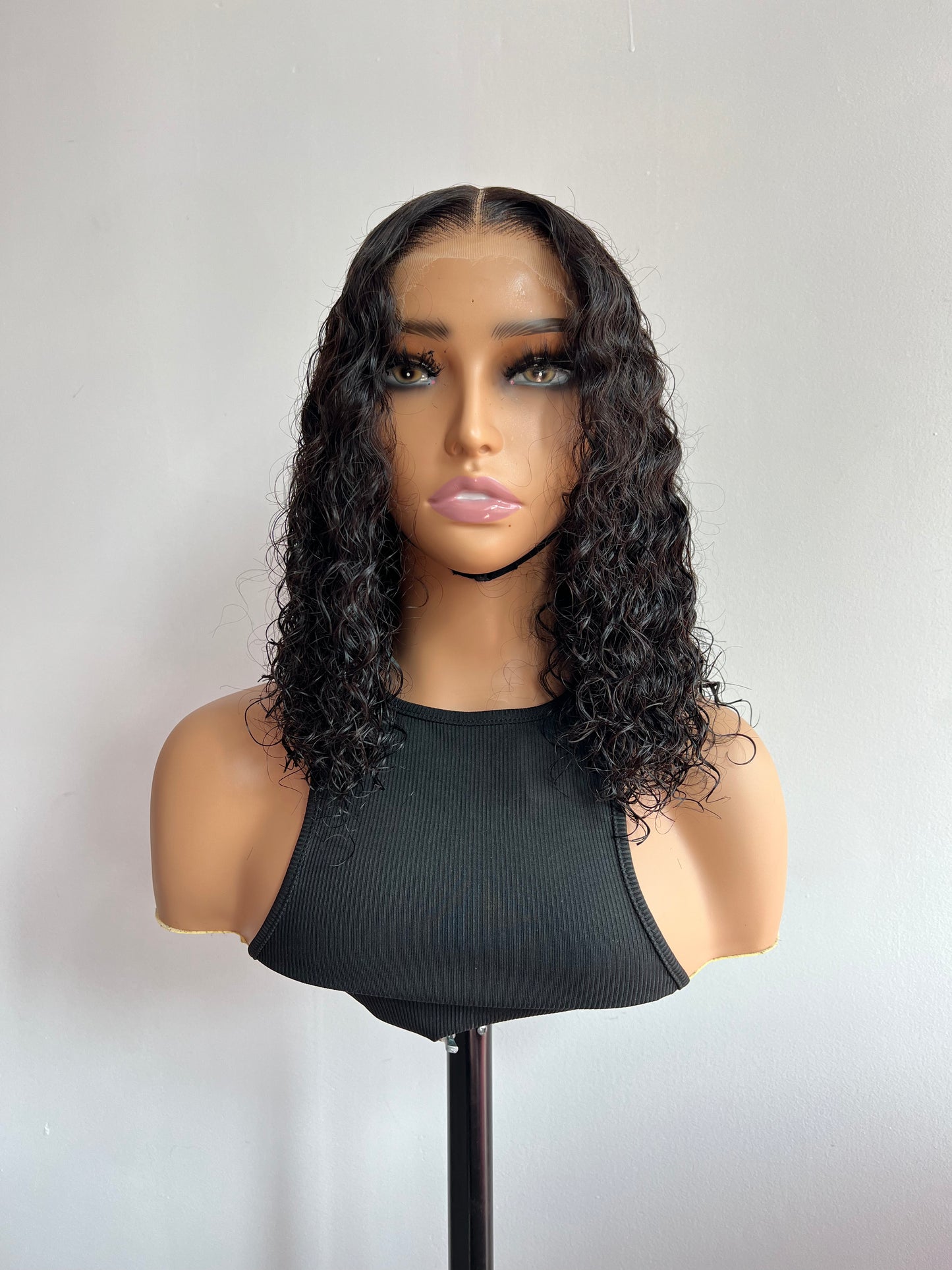 
                  
                    5x5 Black Curly Lace Closure Human Hair Wig
                  
                