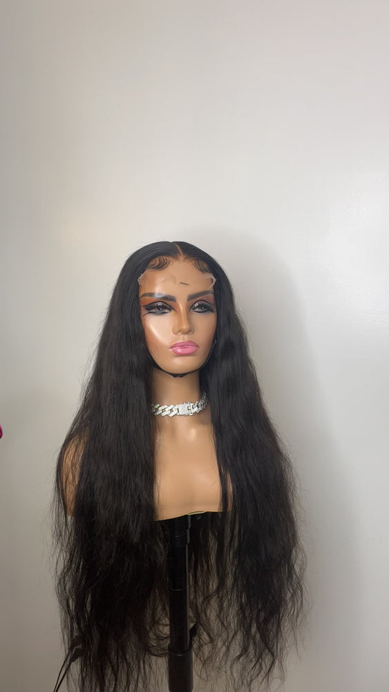 
                  
                    Load and play video in Gallery viewer, &amp;quot;Luxury&amp;quot; - 5x5 Black Lace Closure Human Hair Wig
                  
                