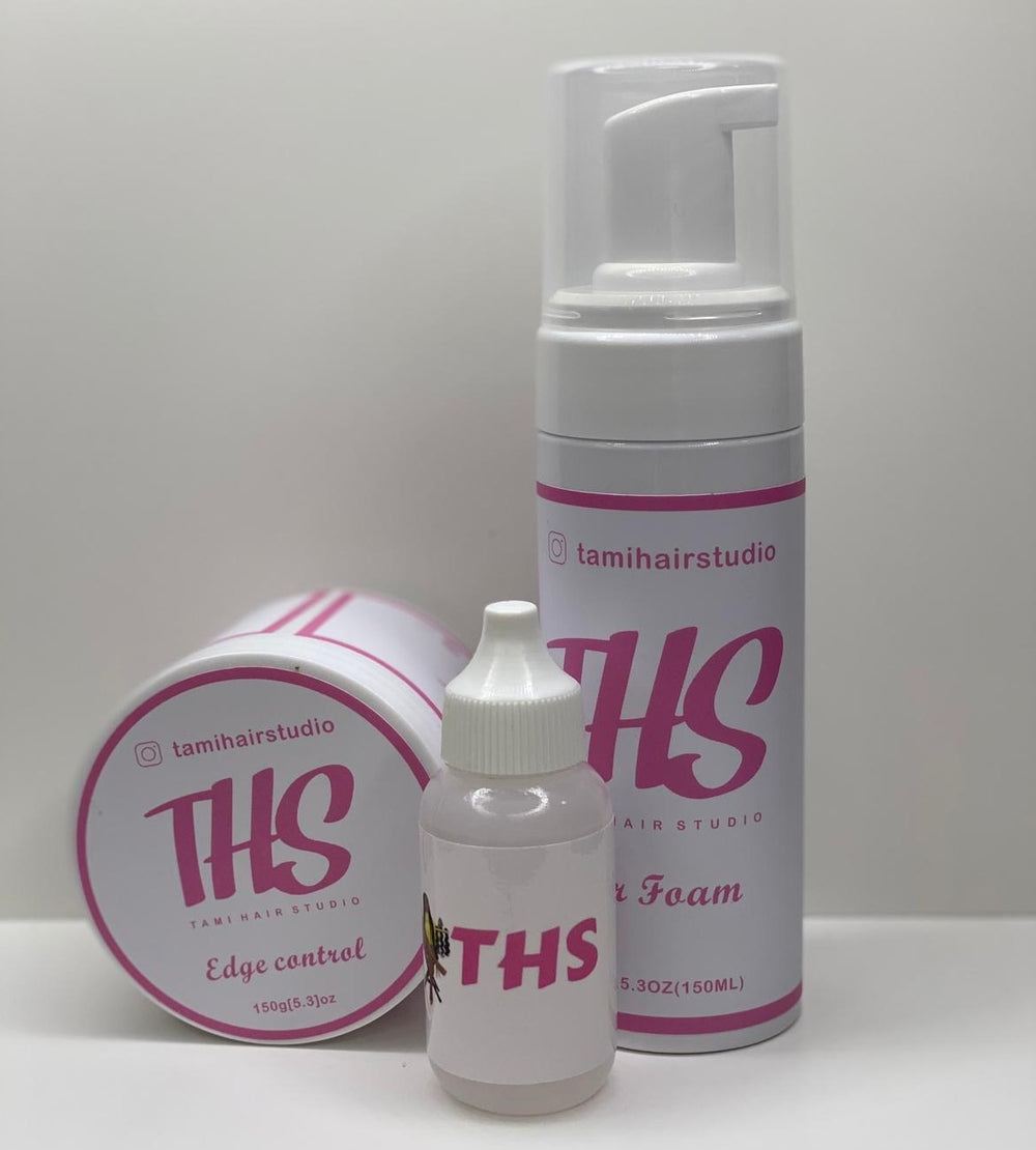 THS 3PC Bundle - Edge Contro, Hair Foam & Hair Cement