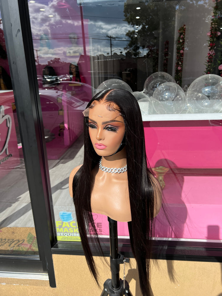 
                  
                    "Luxury" - 30" 5x5 Black Lace Closure Human Hair Wig
                  
                