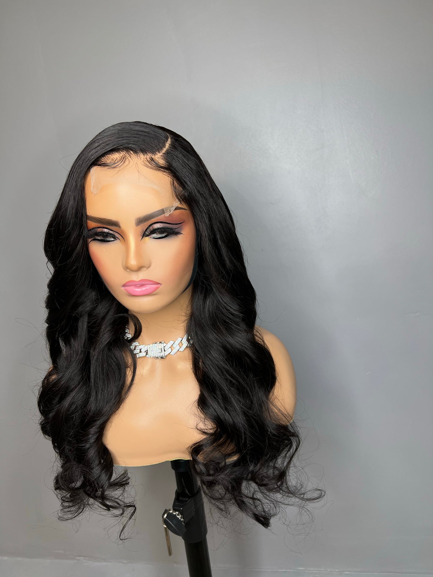 
                  
                    "Tami" -5x5 Long Black Custom Lace Closure Human Hair Wig
                  
                